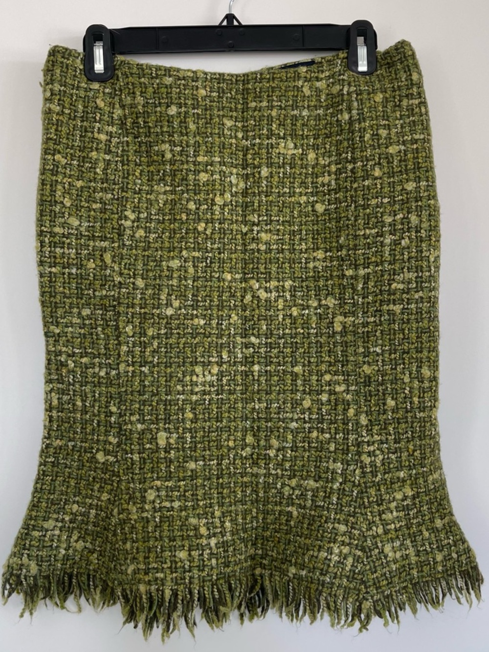 Woman’s warm Lana vergine mix textile skirt. Multicolor. Size 44 Euro. S USA